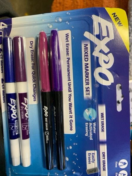 Condition photo showing New/Like New for Expo 4ct Asst Dry Erase Marker Purple