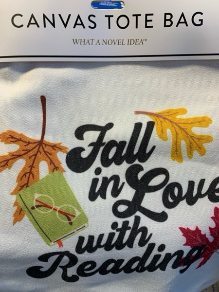 Condition photo showing New/Like New for Fall in Love with Reading Tote Bag