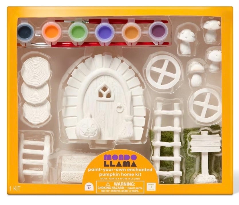 Halloween Craft Ceramic Pumpkin Décor Painting Kit - Mondo Llama