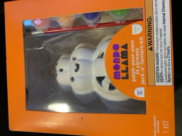 Condition photo showing New/Like New for Hallow Decoration Craft Paint Your Own Ceramic Statue 