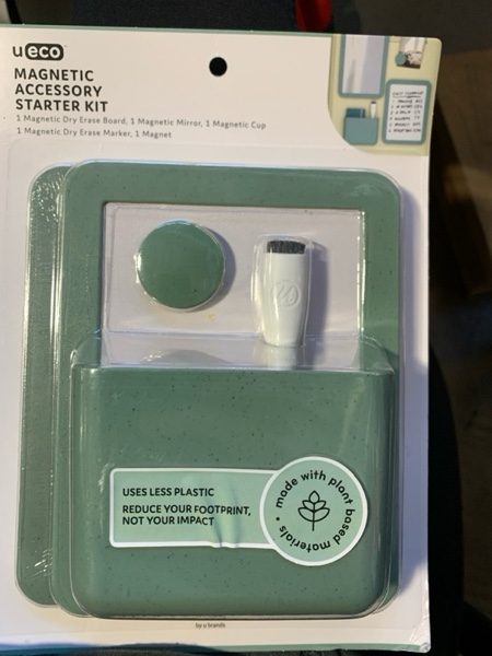 Condition photo showing New/Like New for U Brands U-Eco Magnetic Locker Accessory Kit, Set Of 5, Sage Green