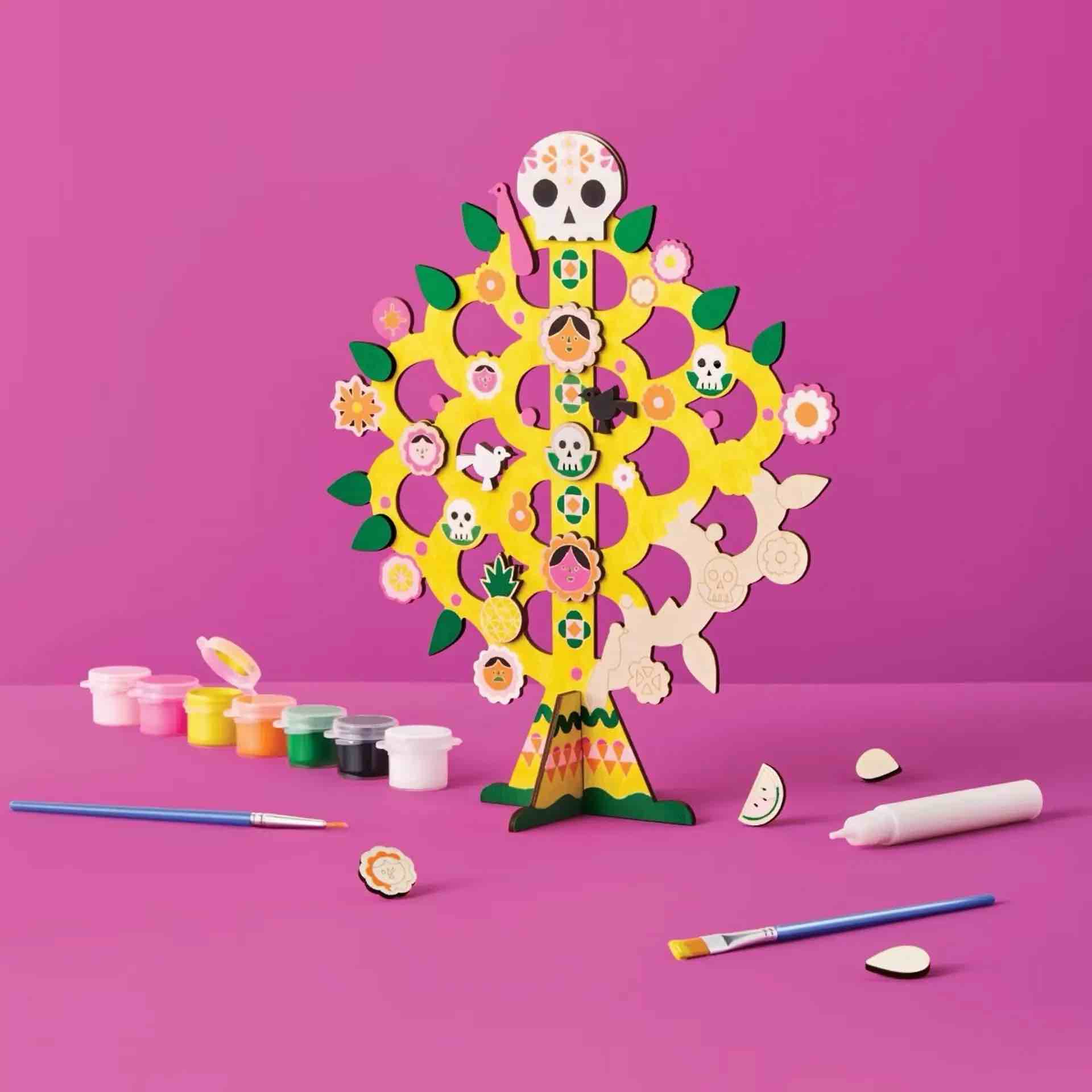 MONDO LLAMA Paint Your Own Arbol De La Vida Kit — Tree of Life Painting Kit