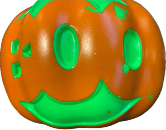 Condition photo showing New/Like New for Hyde Eek Ceramic Halloween Light Up Pumpkin (BOO)