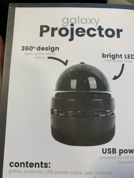 Condition photo showing New/Like New for Vivitar LED Projector Black Base: Educational Science Toy, USB Powered 8+ Years