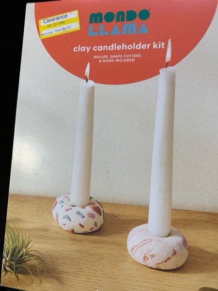 Condition photo showing New/Like New for Clay Candleholder Craft Kit - Mondo Llama™