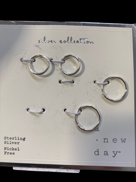 Condition photo showing New/Like New for Silver Earrings