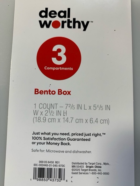 Condition photo showing New/Like New for Bento Boxes - Dealworthy™ Clear: BPA-Free Polypropylene Lunch Containers Adult