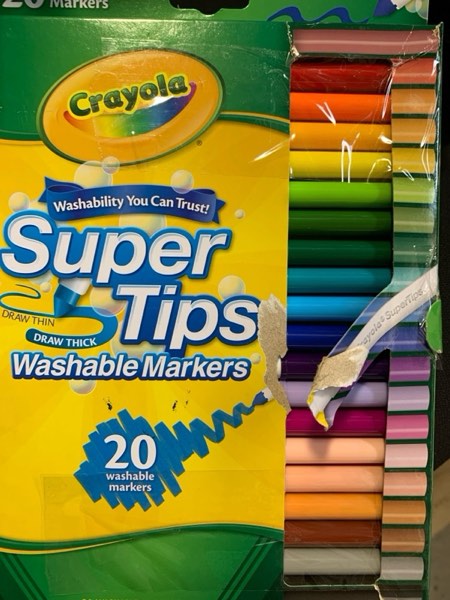 Condition photo showing New/Like New for Crayola 58-8106 Washable Super Tip With Silly Scents™ Markers 20 Count