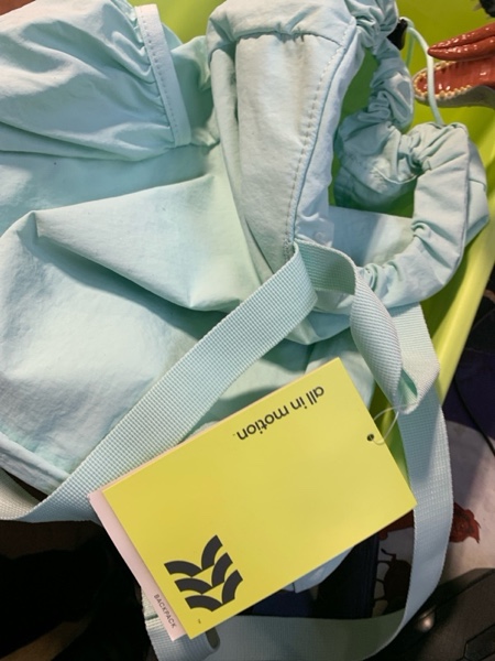 Condition photo showing New/Like New for 20L Cinch Backpack - All In Motion™ Mint Green: Water Repellent, Softside Woven