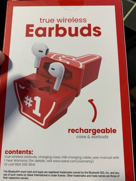 Condition photo showing New/Like New for Vivitar True Wireless '1 Foam Finger' Earbuds