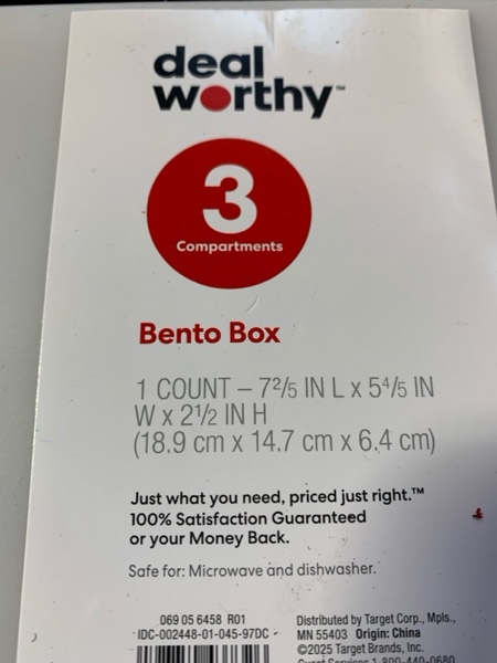 Condition photo showing New/Like New for Bento Boxes - Dealworthy™ Clear: BPA-Free Polypropylene Lunch Containers Adult