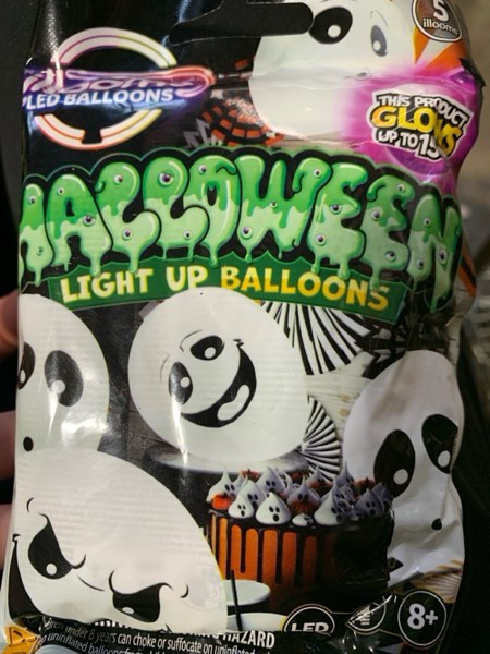 Condition photo showing New/Like New for iLLoom Balloon 5ct Latex Ghost White