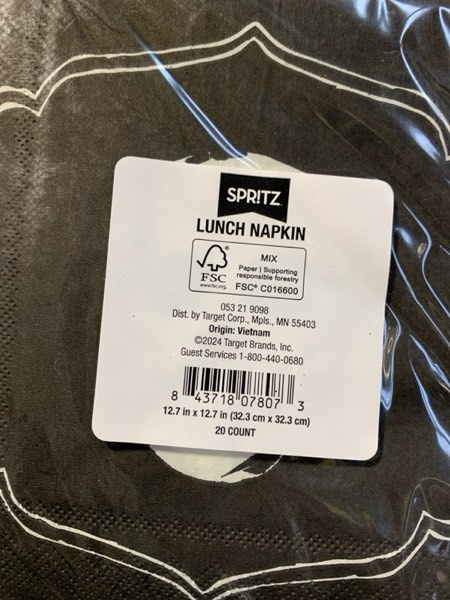 Condition photo showing New/Like New for Halloween Skull Lunch Napkin 20ct - Spritz™