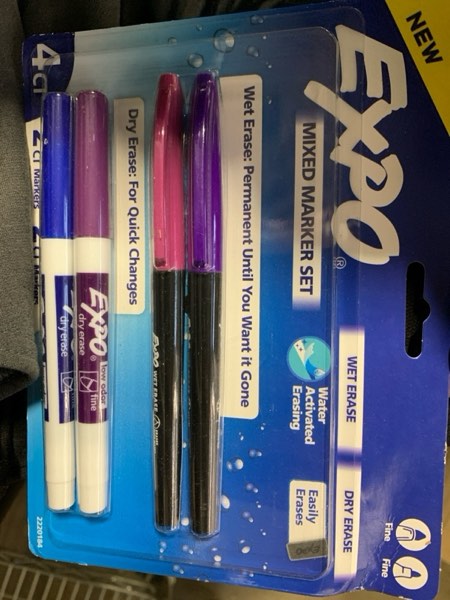 Condition photo showing New/Like New for Expo 4ct Asst Dry Erase Marker Purple