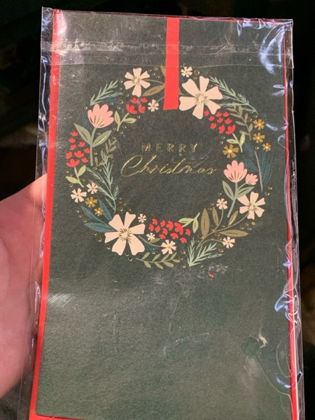 Condition photo showing New/Like New for Christmas Card