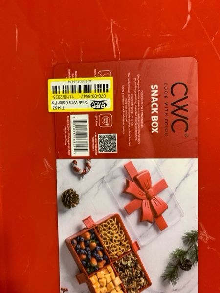 Condition photo showing New/Like New for Cook With Color Food Gifting Box with Red Bow