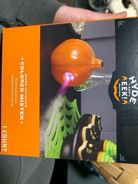 Condition photo showing New/Like New for 5" Mister Mechanism with Color Lights Halloween Decorative Prop Kit Orange - Hyde and EEK! Boutique™