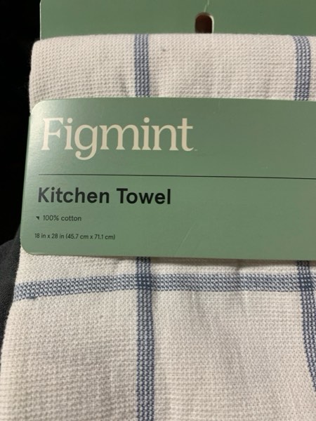Condition photo showing New/Like New for Dual Sided Terry Kitchen Towel Cream/Blue - Figmint™