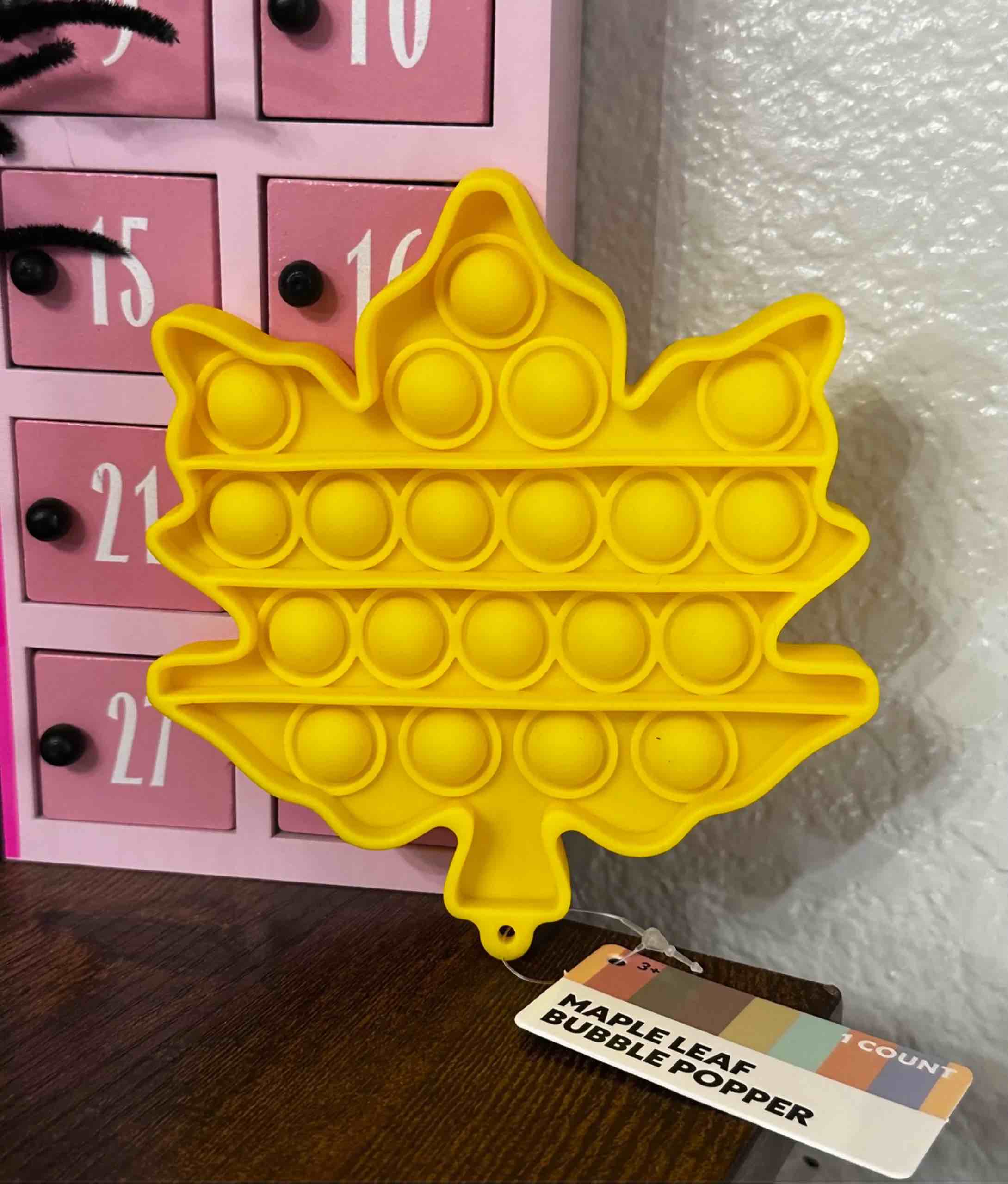 Target Bullseye Playground Maple Leaf Bubble Popper Fidget