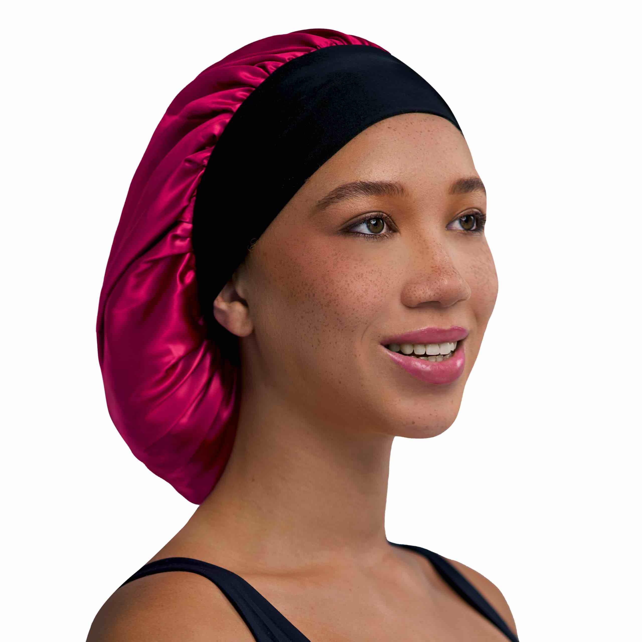 Firstline Firstline evolve fuchsia satin wide edge bonnet - XL