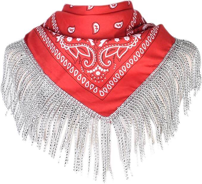 Fringe Bandanas Bachelorette Bandanas Cowgirl Bandanas for Neckerchief Bandanas for Women
