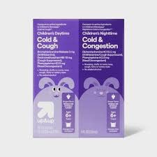 Childrens Multi-Symptom Day & Night Cold Relief Liquid - Grape - 2pk/4 fl oz - up&up