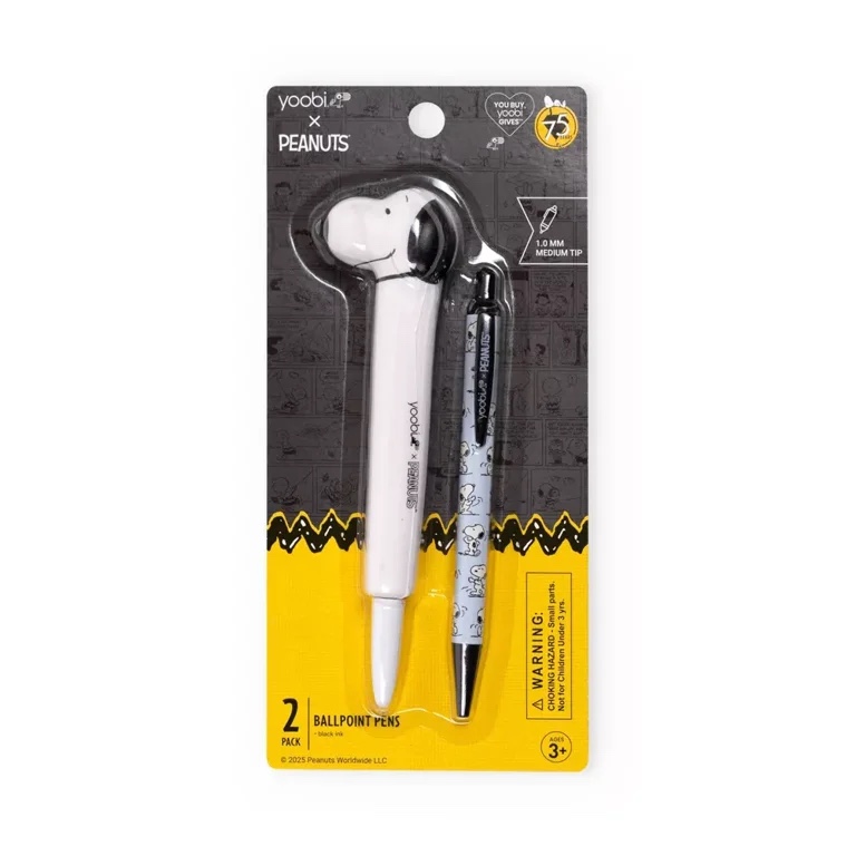 Yoobi x Peanuts 2-pack ballpoint pen set