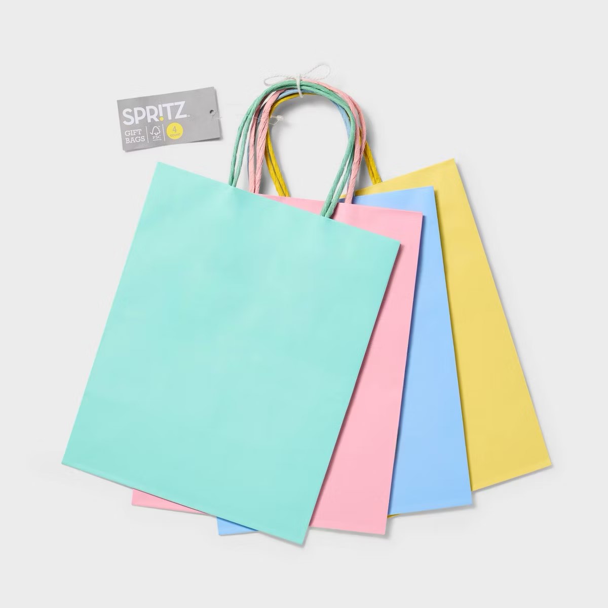 (Green) Small Gift Bag Colorful - Spritz