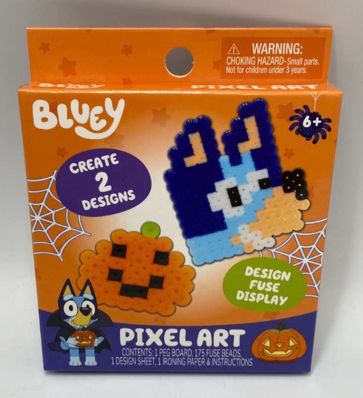 Bluey Halloween Pixel Art