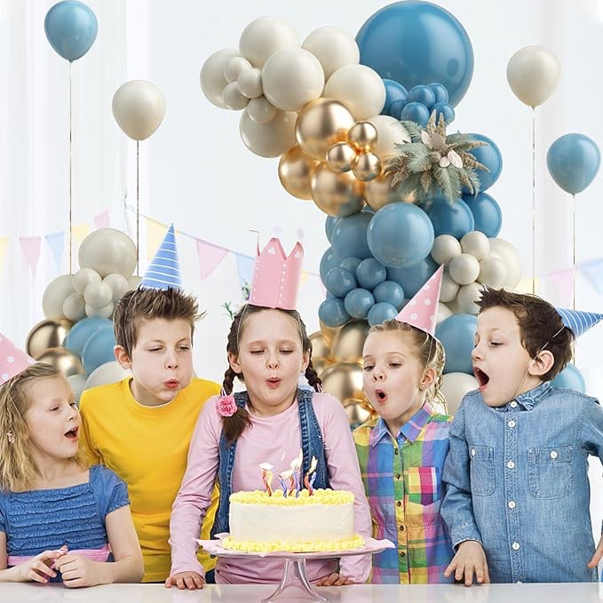 Dusty Blue Balloon Garland Arch Kit — for Birthday Boho Party Baby Shower Wedding Gender Reveal Decorations