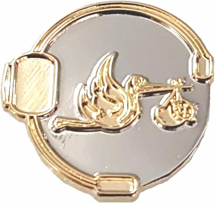 Dispatcher Stork Lapel Pin Baby EMD ACO EMS Fire Police Emergency - A 54