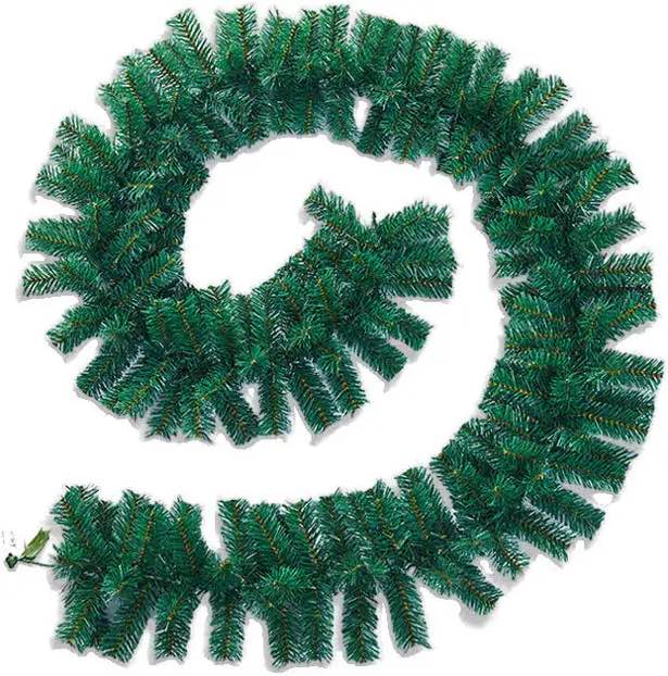 Artificial Pine Christmas Garland Pure Green