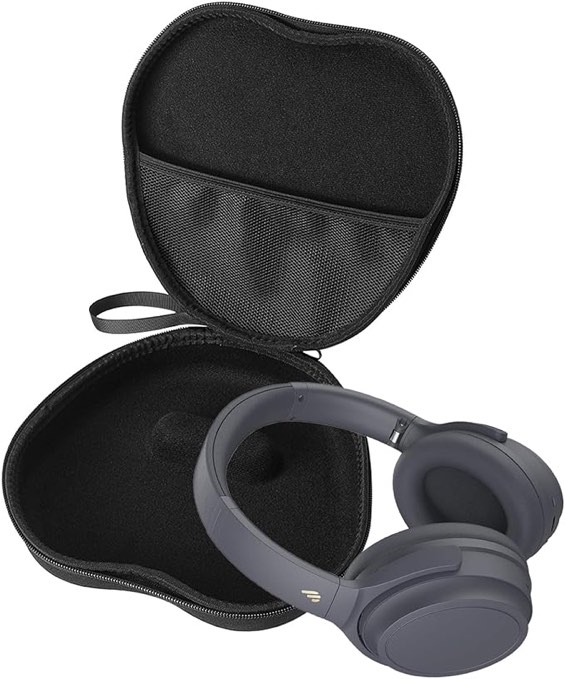 Bonsava for Edifier WH700 NB Pure Color Headphone Case Bluetooth Wireless Headphone EVA Storage Bag with Cleaning Pen