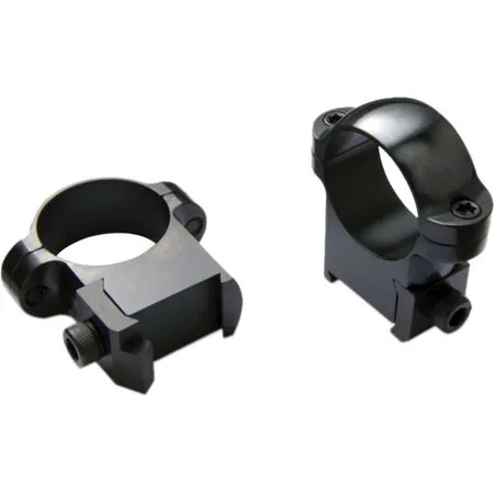 Optics 420044 Zee Solid Steel 30mm (1.18") Medium Rings with Matte Black Finish, Fits Weaver-Style Bases
