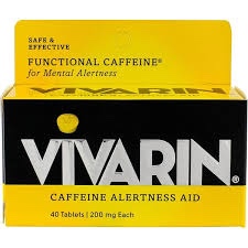 Vivarin Tablets Alertness Aid, 40 Count, Twin Pack