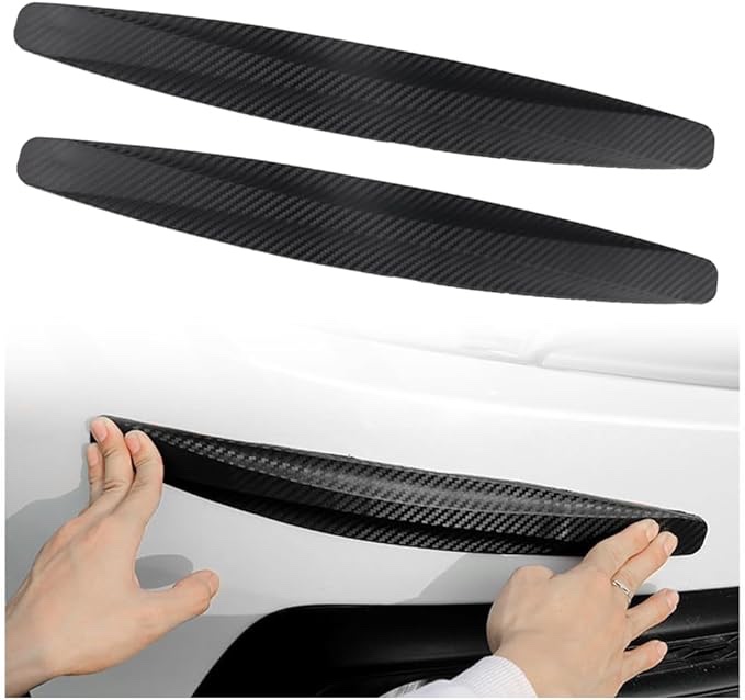 2 Pieces Bumper Guards for Cars — Soft Front & Rear Bumper Protector for Avoiding Scratches on Bodywork (Style May Vary)
