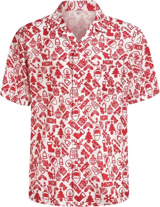 Giftdigger Mardi Gras Shirts for Men Funny 3D Print Button Up Shirt for Men Holiday Casual Aloha Hawaiian Short Sleeve Shirts - XXL