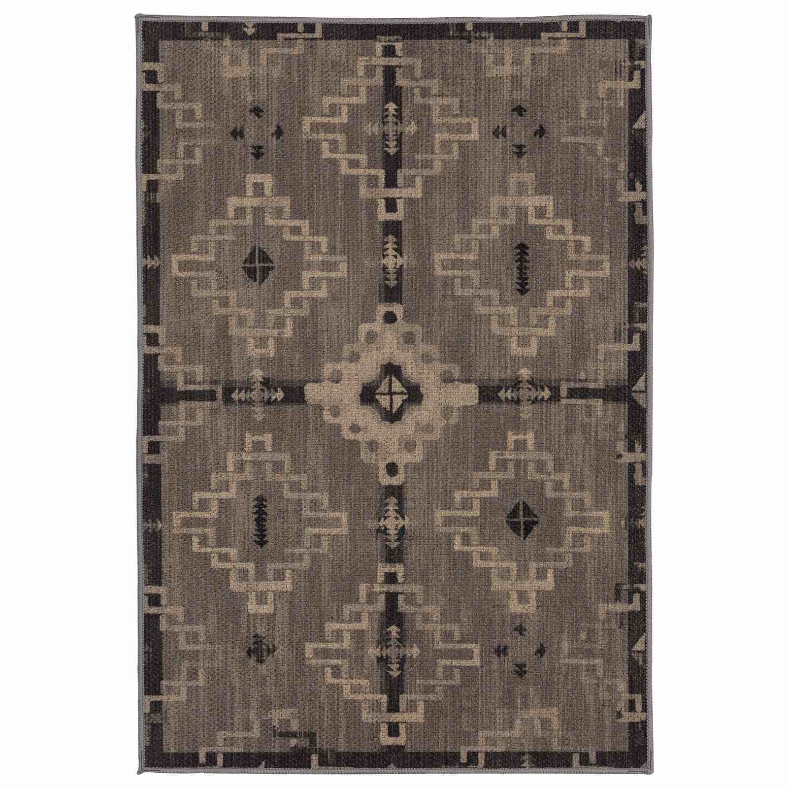 DECOMALL Juta Washable Door Mat, Moroccan Non-Shedding Small Rugs for Entrance Welcome Mat, Black 2’x3’