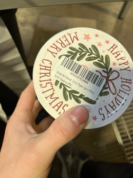 Condition photo showing New/Like New for Funny Christmas Toilet Papers, Christmas Bathroom Decorations, 200 Sheets Holiday Toilet Papers, Novelty White Elephant Gag Gifts Stocking Stuffers Party Decor Supplies Why