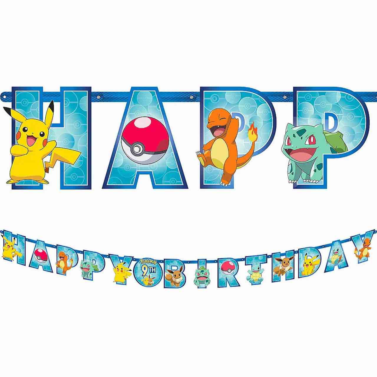 POKEMON Add-An-Age Jumbo Letter Banner Kit