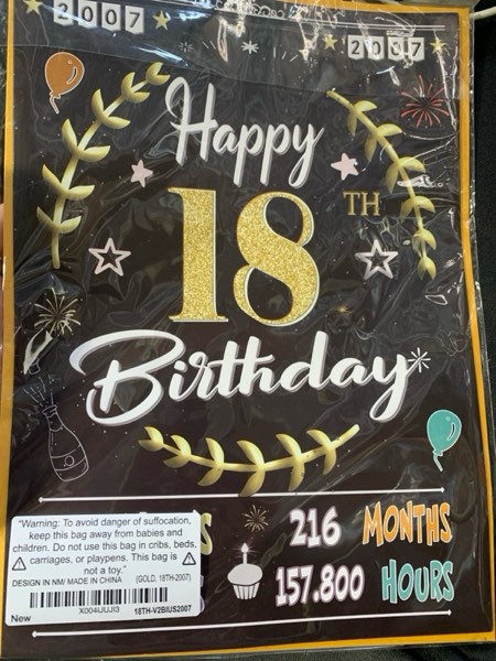 18th 2007 birthday decorations