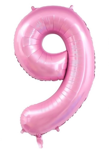 pink number balloon 9 (so-balloon-pink-9)