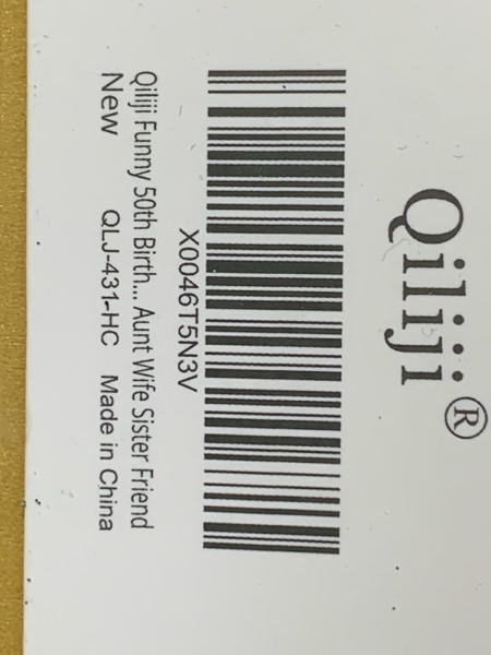 Condition photo showing New/Like New for Qiliji 70th Birthday Card for Men Women, Funny 70th Birthday Card, 70 Years Old Birthday Card for Him Her, 70th Bday Card for Husband Wife Friend Sister Brother