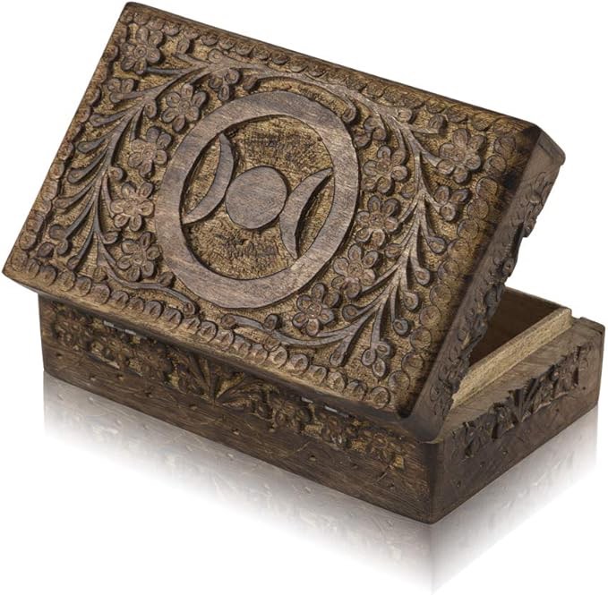 great birthday gift ideas handmade decorative wooden jewelry box jewelry organizer keepsake box treasure chest trinket holder watch box storage box housewarming gifts women