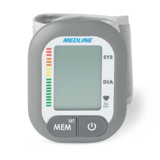 Medline Digital Wrist Blood Pressure Monitor 1Ct