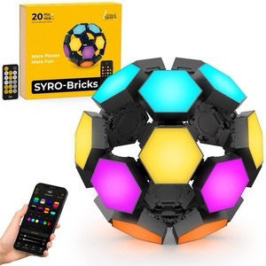 Syro-Bricks 3D Hexagon Lights, Smart App Control RGB Hexagon LED Lights