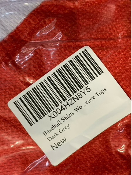 Condition photo showing New/Like New for X-Large Baseball Mom Shirt — Baseball Oversized T-Shirt for Women — Game Day Season Vacation Short Sleeves Top (Mesh Red)