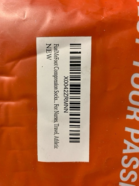 Condition photo showing New/Like New for FuelMeFoot Compression Socks For Women Men - Graduated Support Knee High Socks For Nurses, Travel, Athletic Large-X-Large 023 Assort - Black/Green