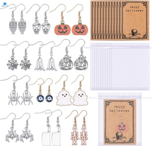 24 Pairs Halloween Earrings Gift Set Bulks for Women Spider Web Pumpkin