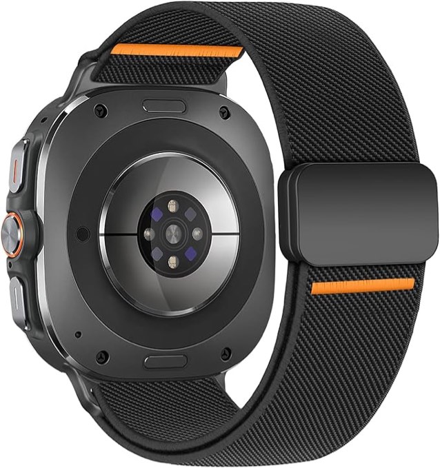 BXUXOHS Elastic Bands Compatible with Samsung Galaxy Watch Ultra Band 47mm,Rugged Soft Fabric Strap Stretchy Nylon Sport Wristband